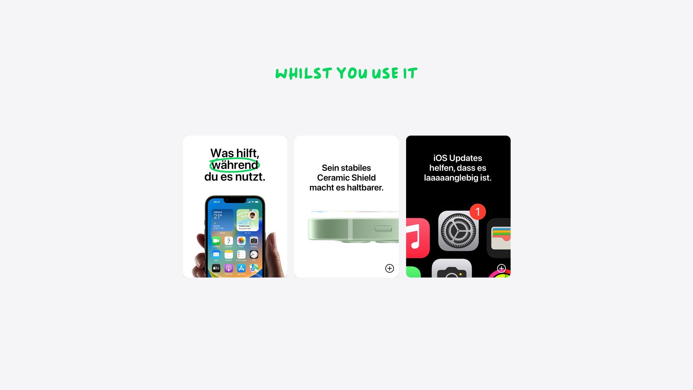 Whilst you use it